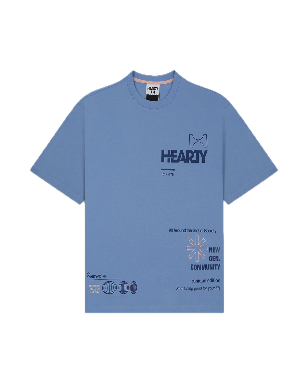 HEARTY GLOBAL COMMUNITY T-SHIRT - LILAC (UNISEX)