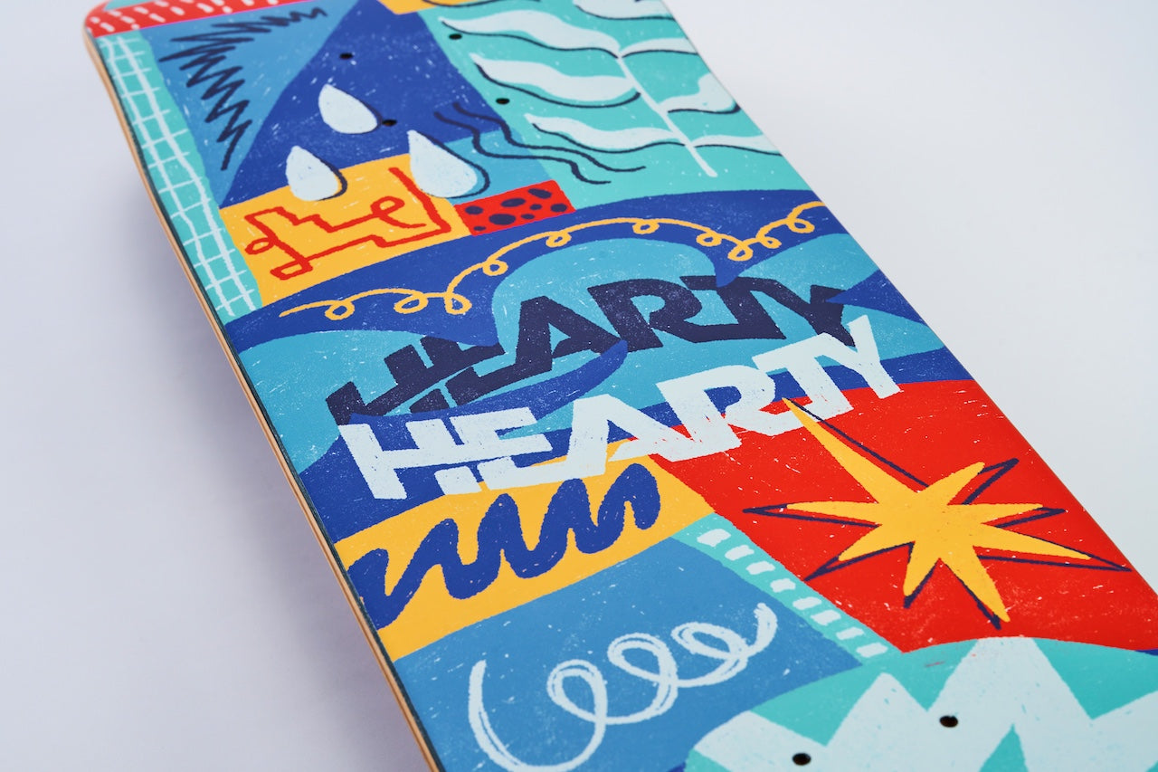 Hearty Skateboard Deck -Tetran Twist