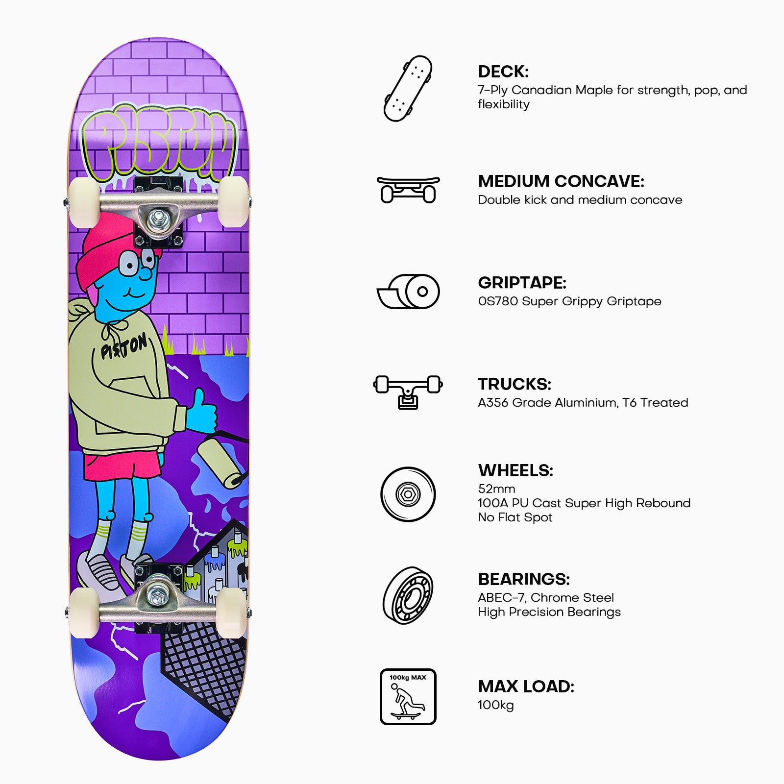 GRAFFITI - COMPLETE SKATEBOARD