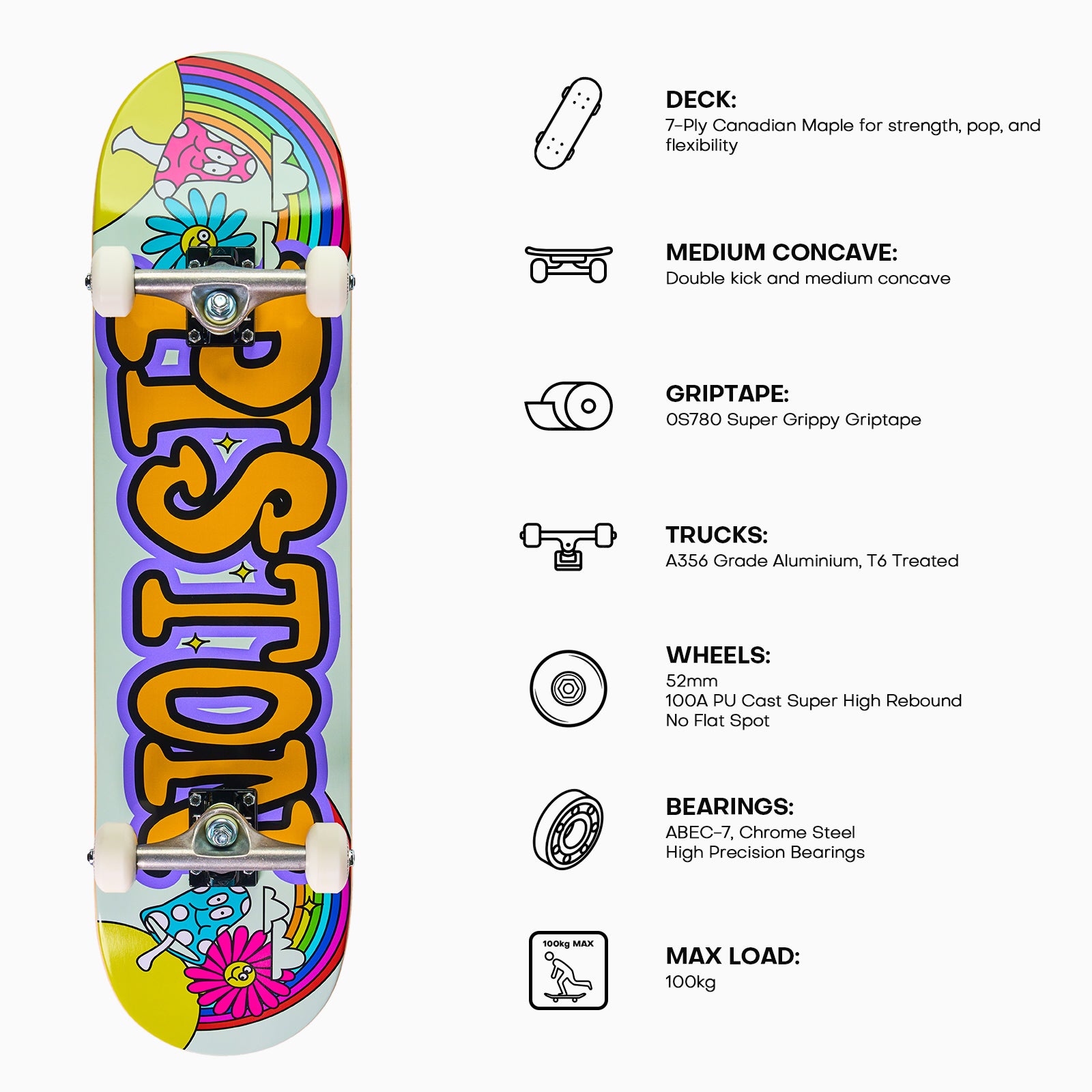 HIPPY 8.0- BEGNNIER SKATEBOARD