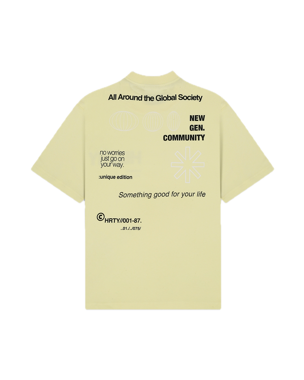 GLOBAL COMMUNITY T-SHIRT - YELLOW