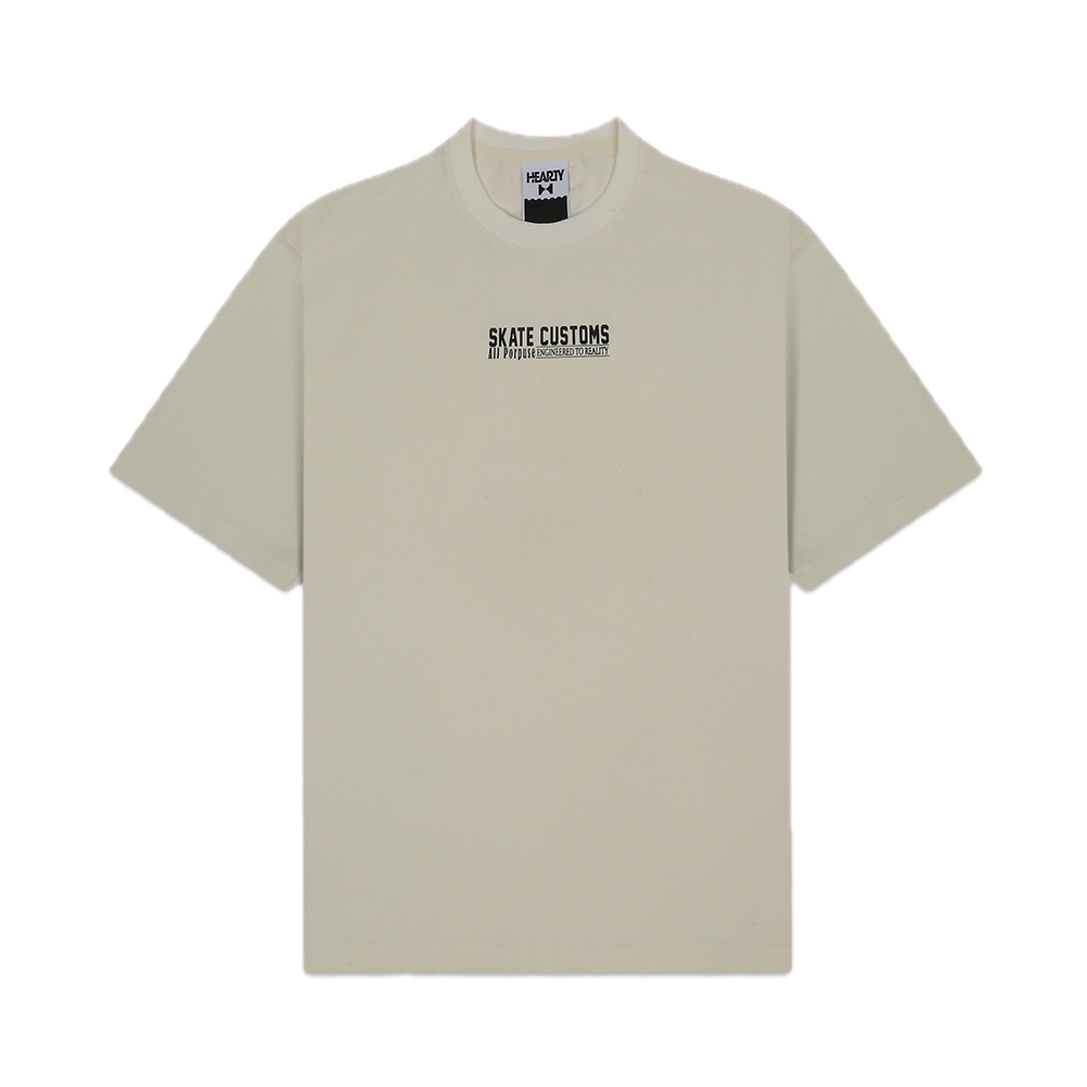 SKATE CUSTOMS | CREAM T-SHIRT product image