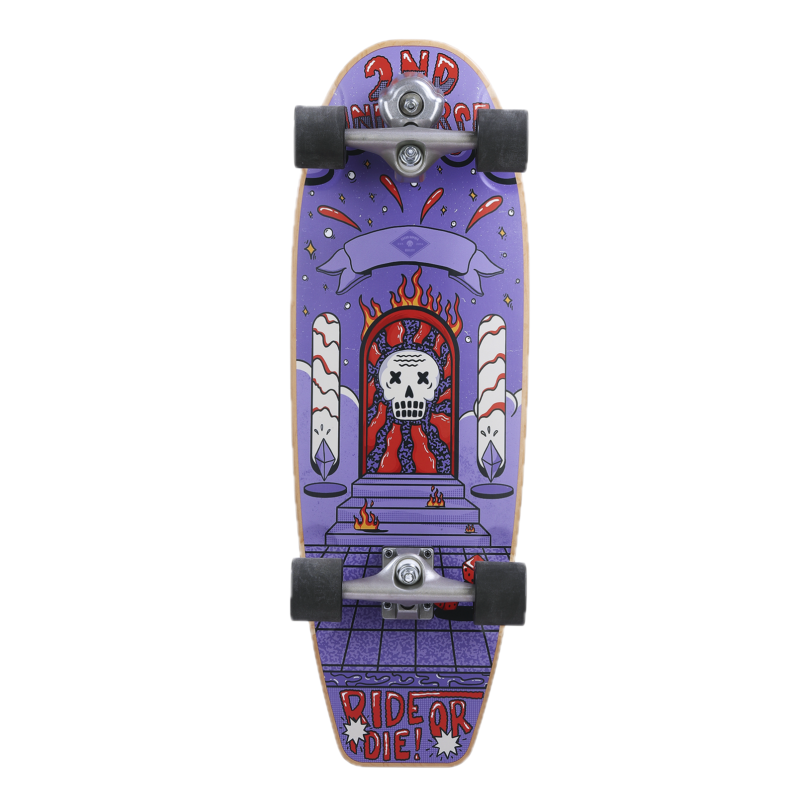 Grand Gopher Surf Skate-2nd Universe Purple 02- 30.5 Inches