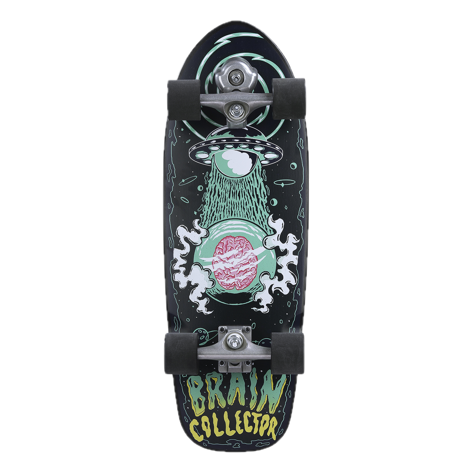 Grand Gopher Surf Skate-Brain Collector Green- 28 Inches (Best Size for Girl)