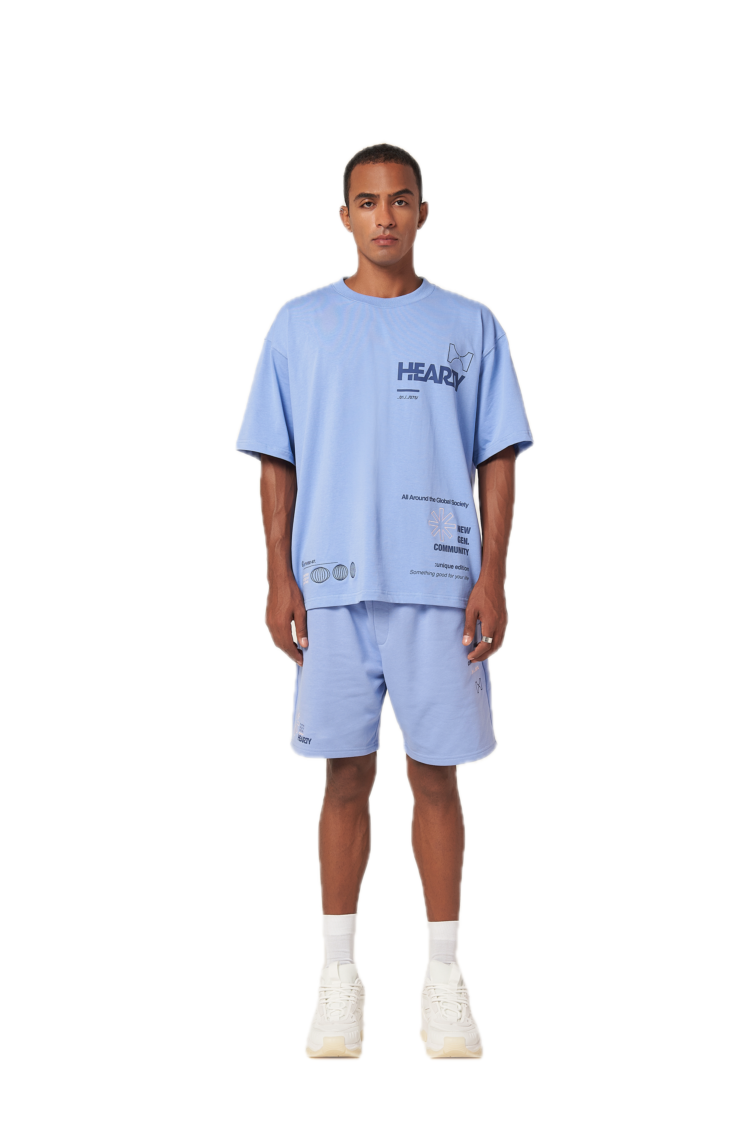 HEARTY GLOBAL COMMUNITY T-SHIRT - LILAC (UNISEX)