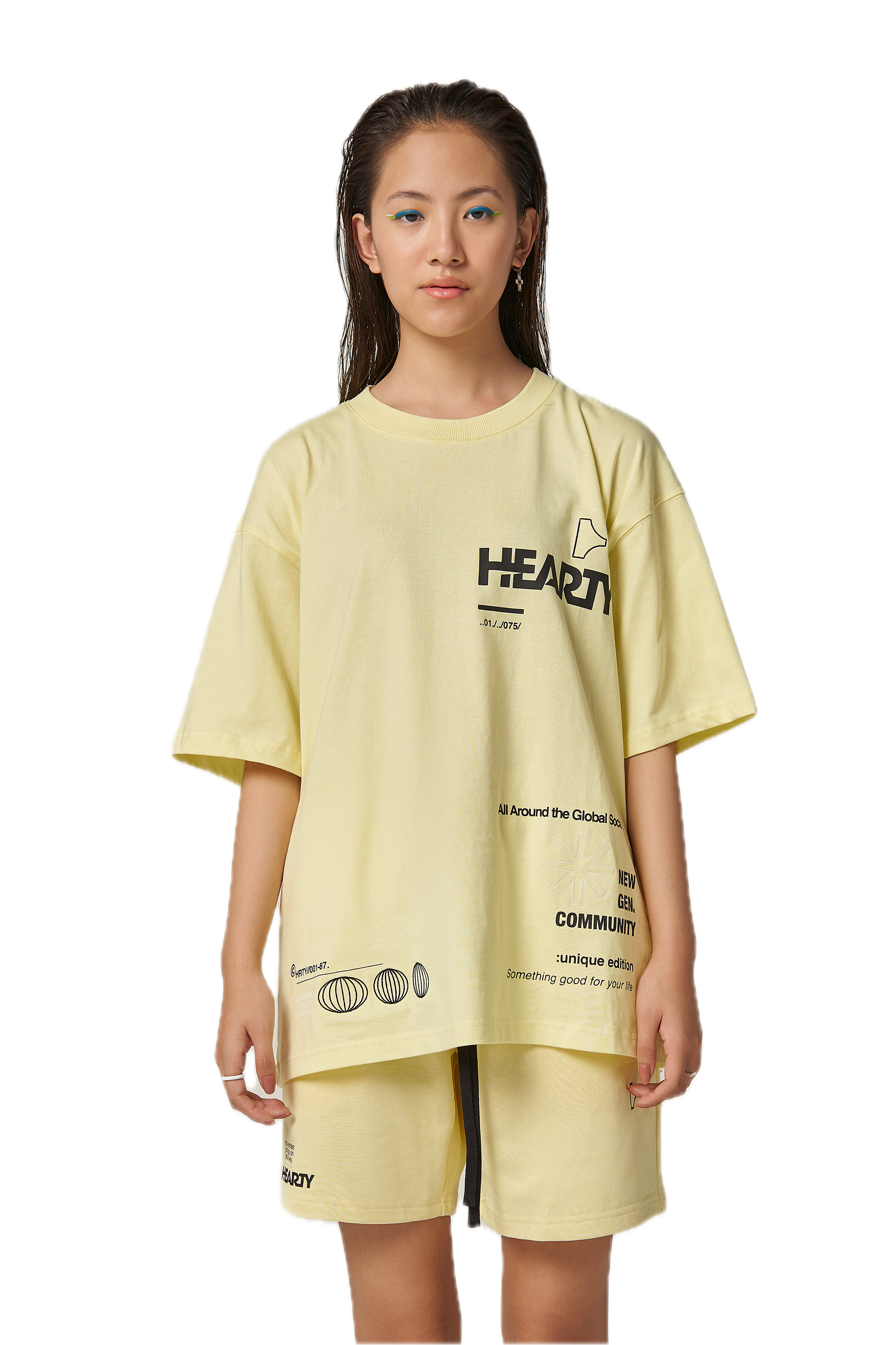Global Society Yellow Shorts