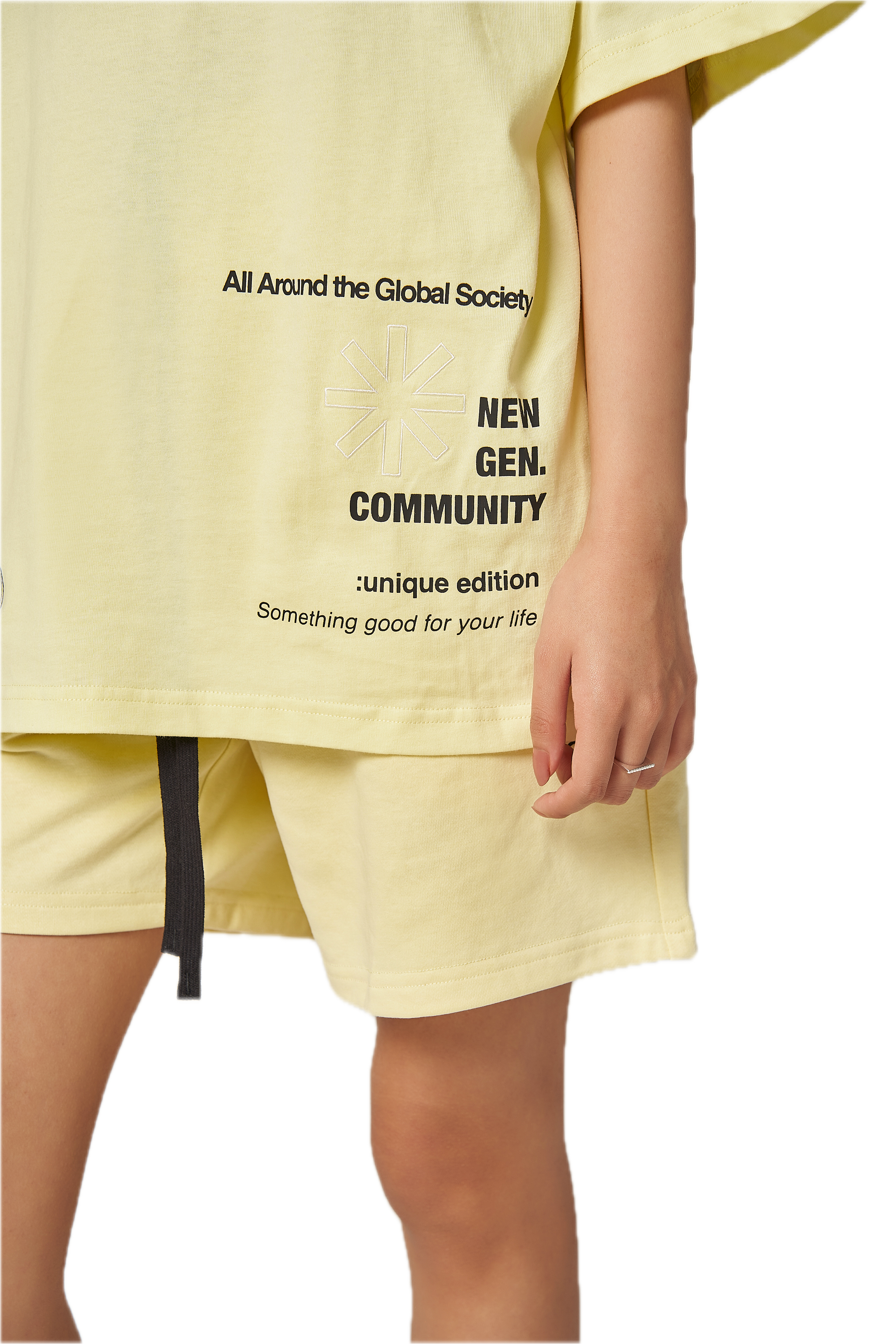 Global Society Yellow Shorts