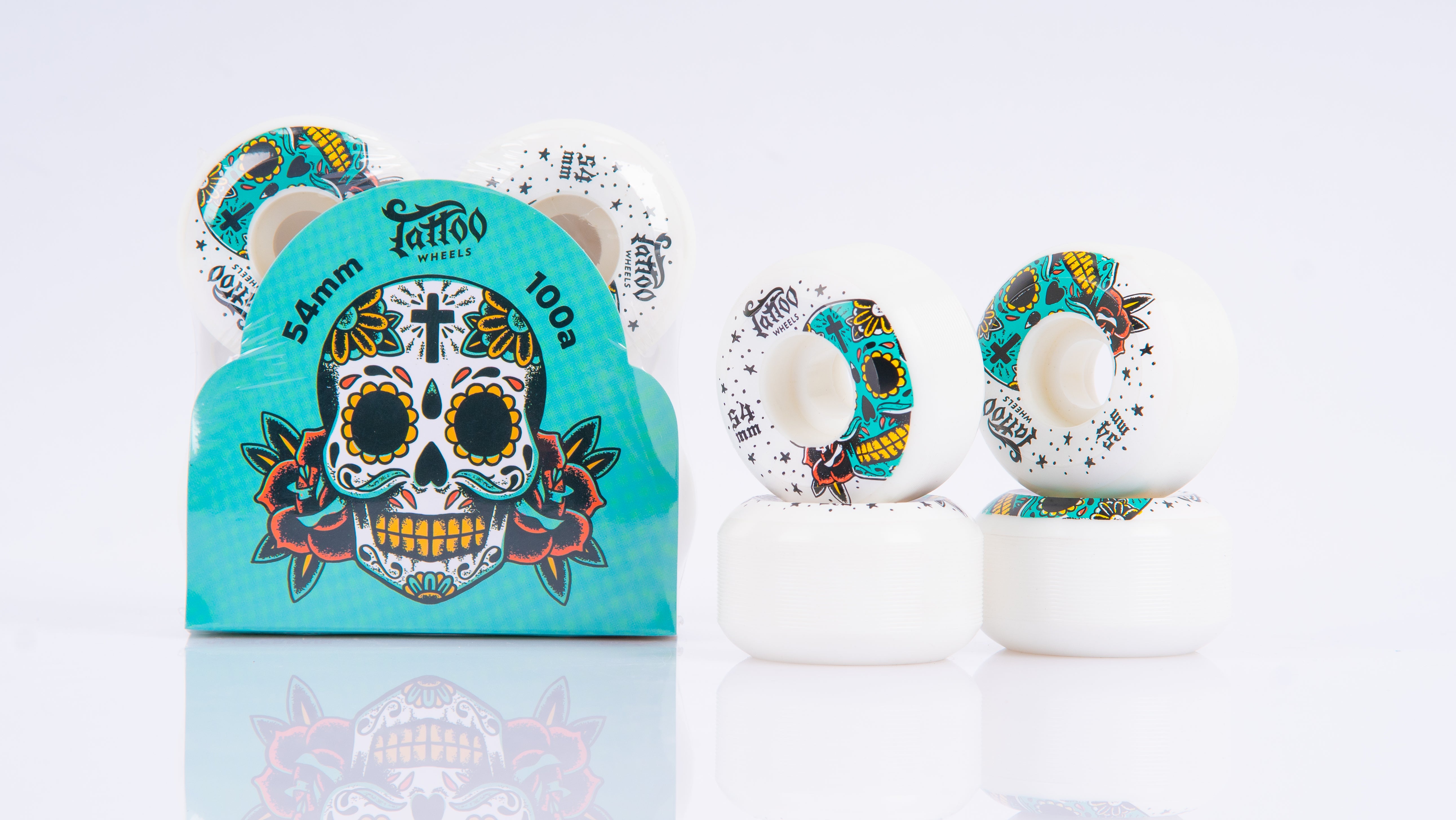 Tattoo Skateboard Wheels 54mm/ SKULL