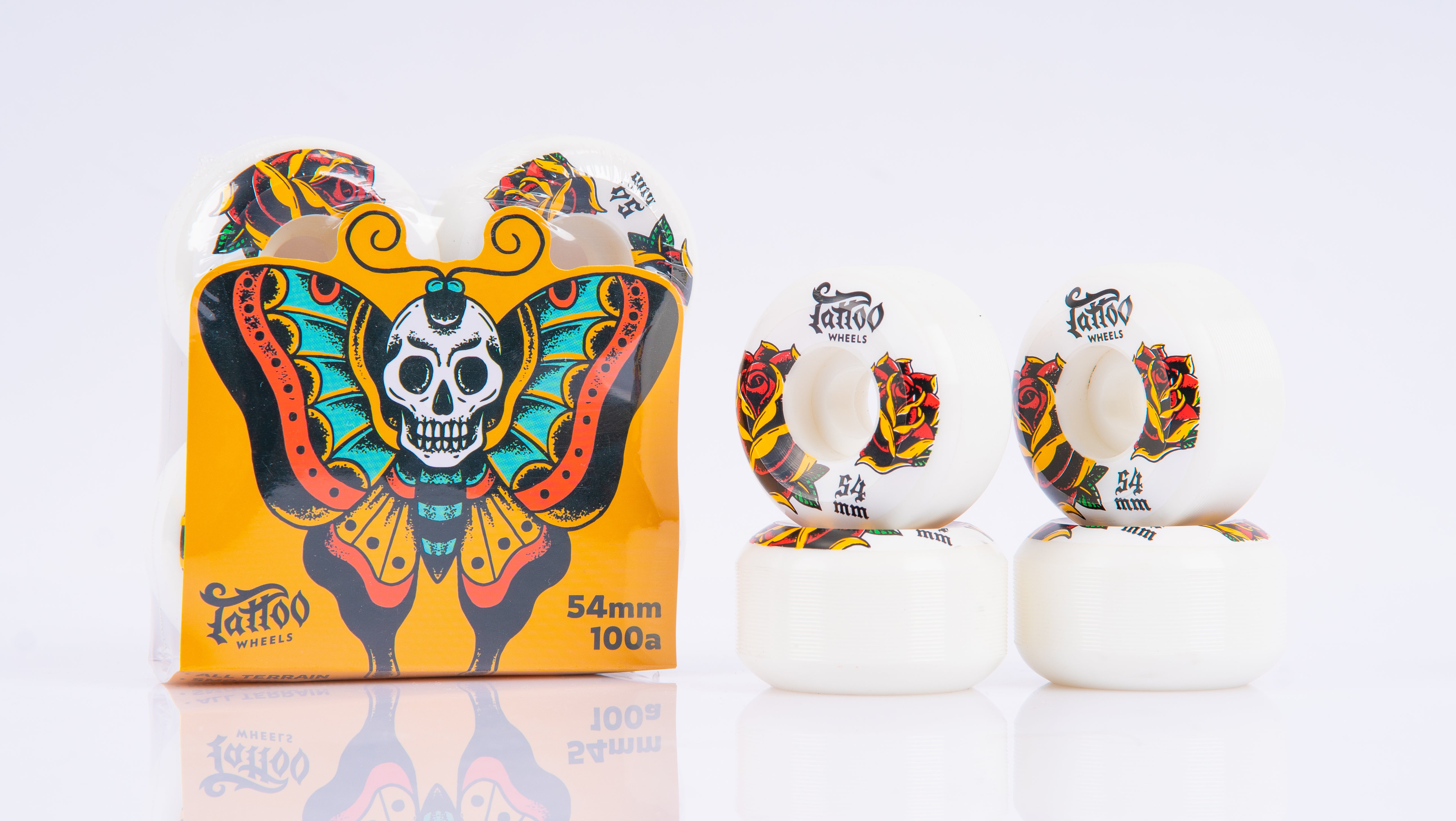 Tattoo Skateboard Wheels 54mm/ ROSE