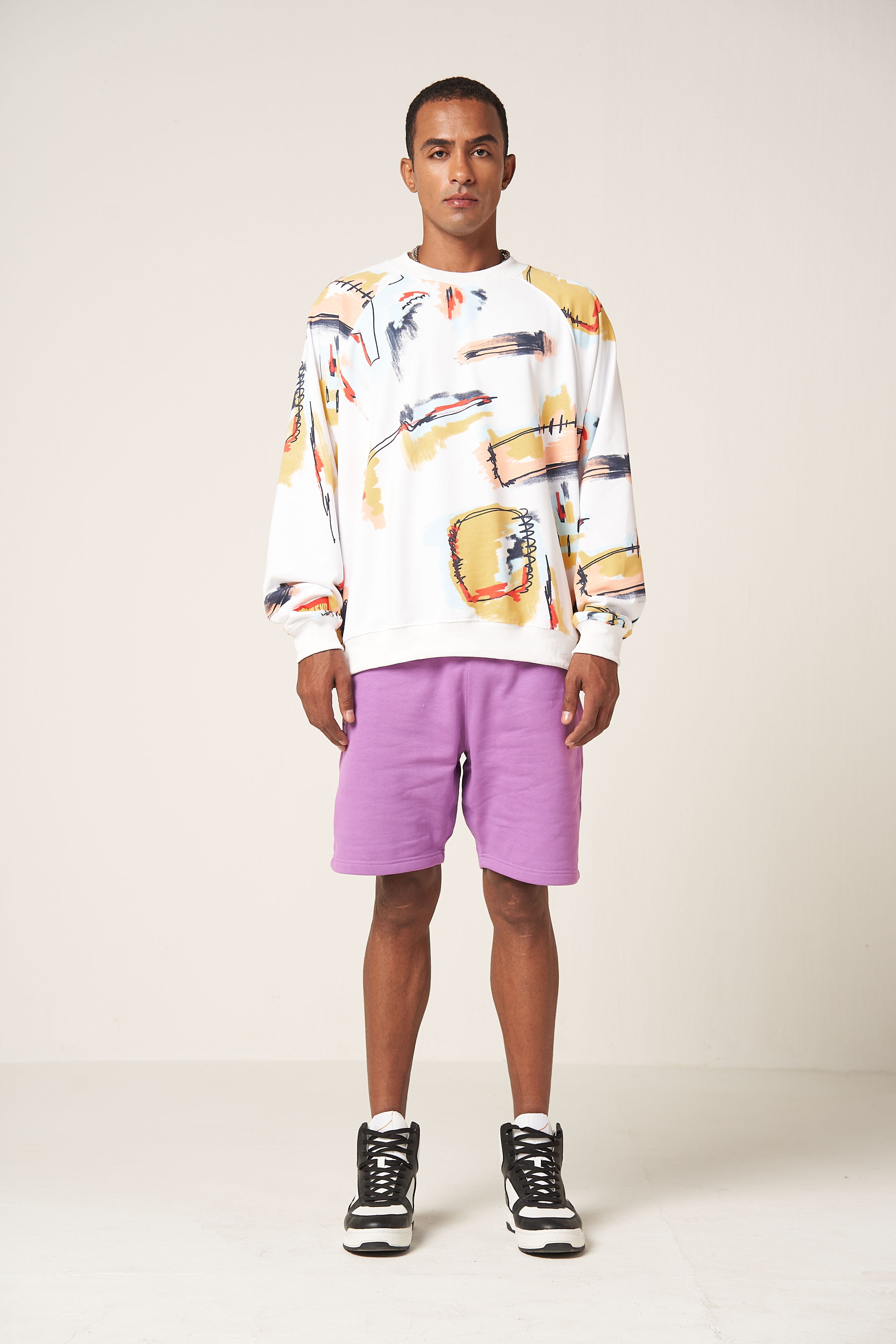 RETROMA SWEATSHIRT - WHITE