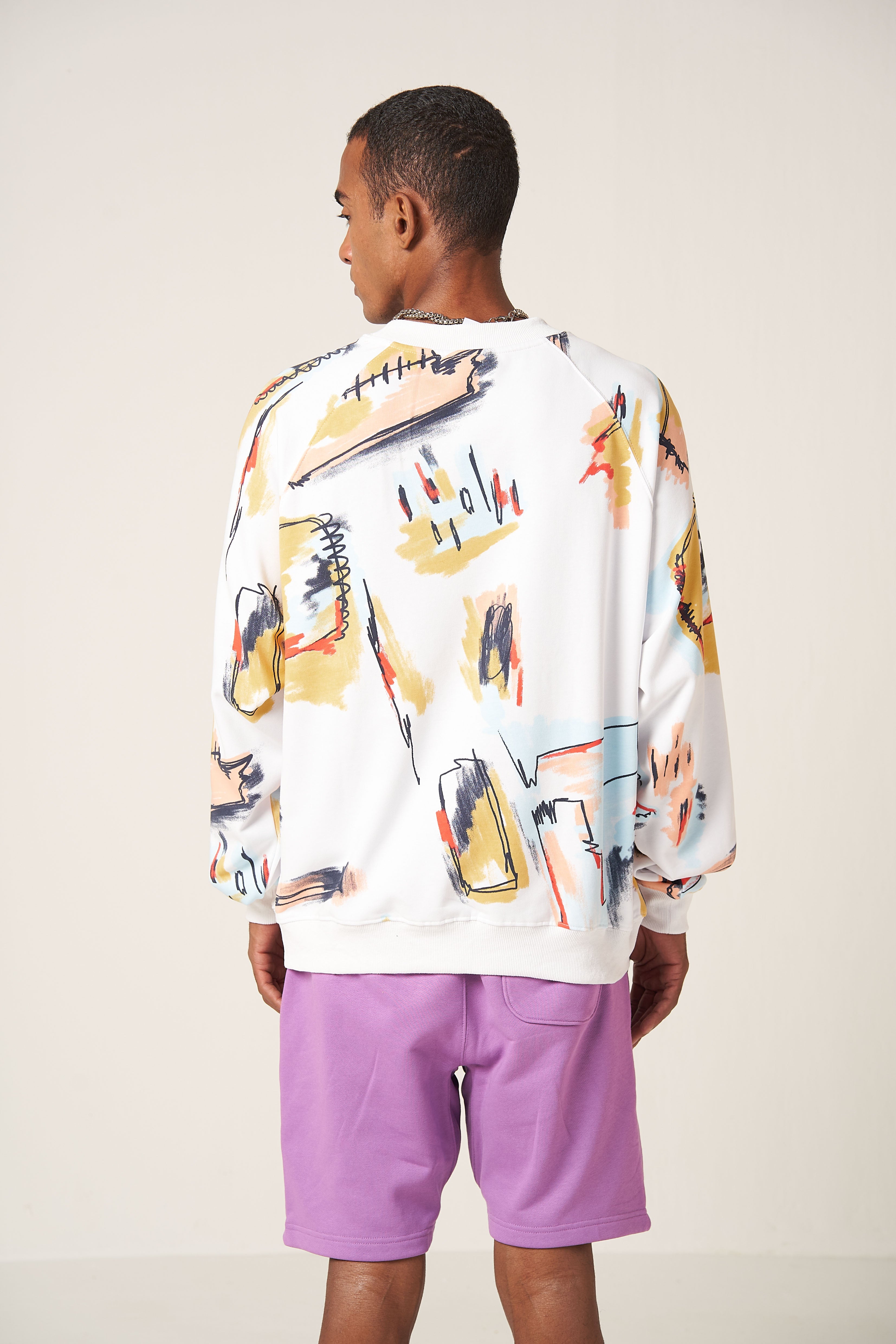 RETROMA SWEATSHIRT - WHITE