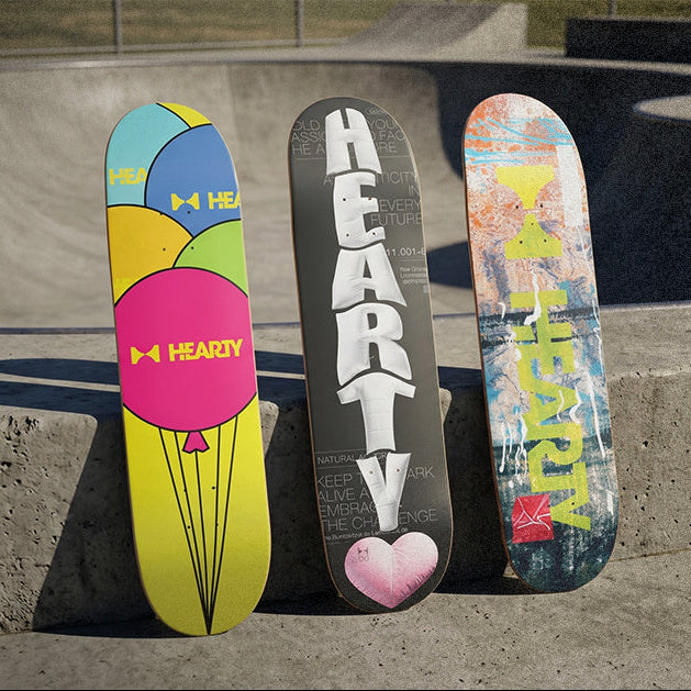 Introducing the Hearty Skateboard Collection