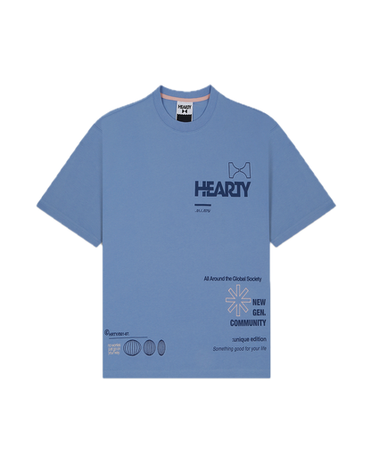 HEARTY GLOBAL COMMUNITY T-SHIRT - LILAC (UNISEX)