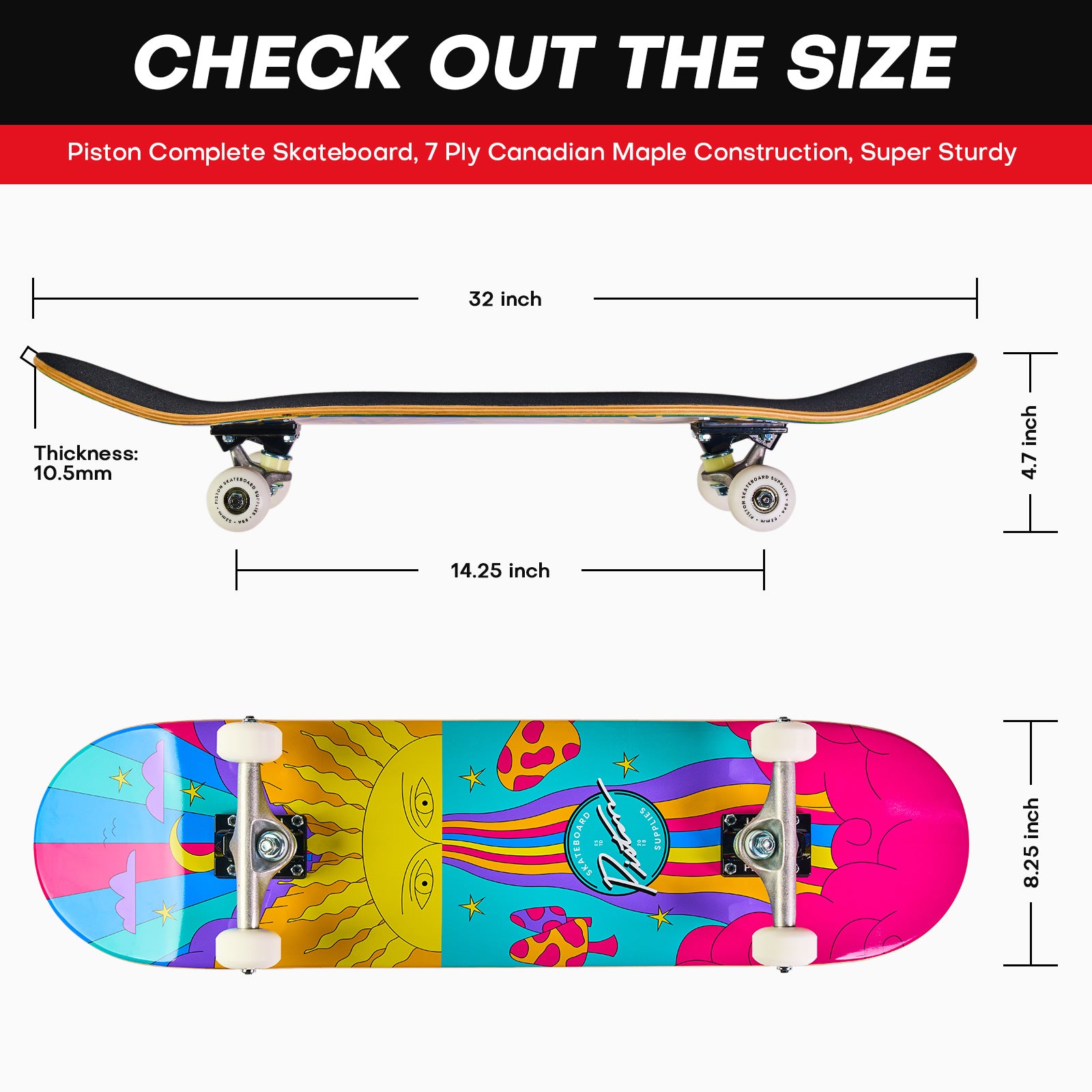SUN 8.25- BEGNNIER SKATEBOARD