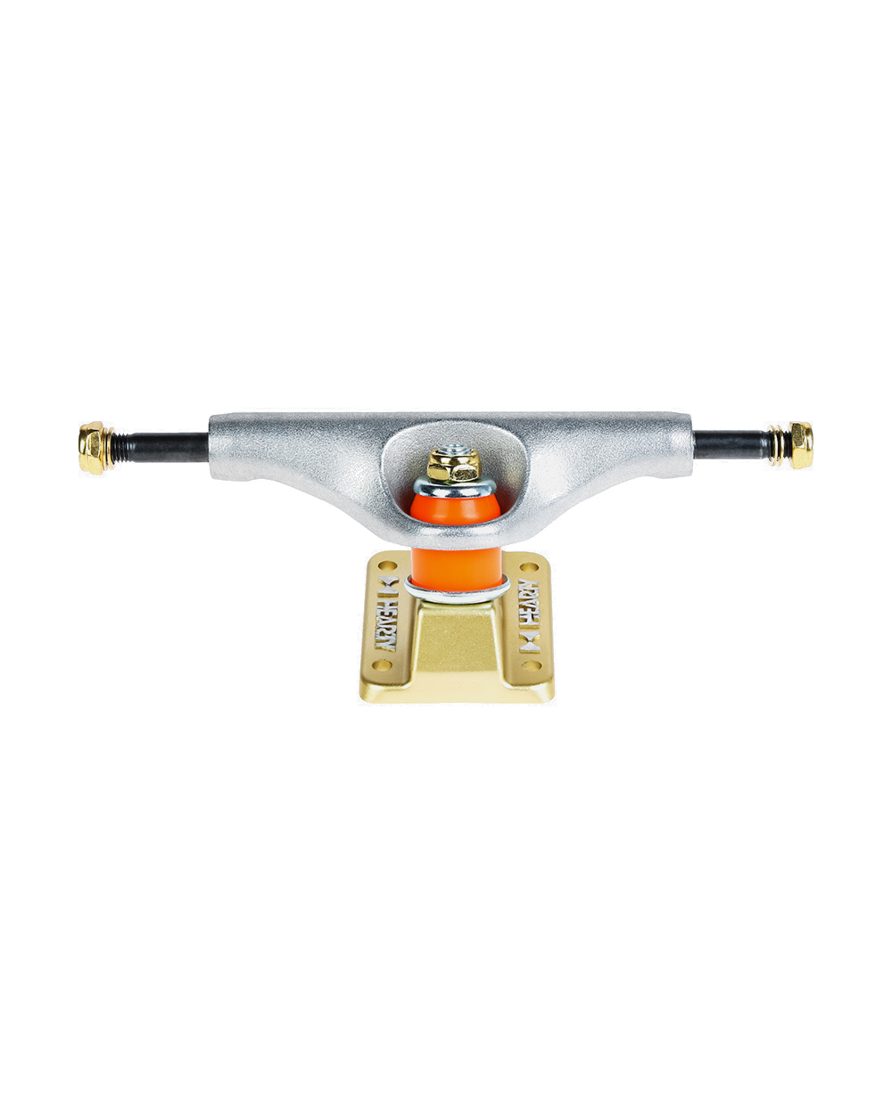Hearty Skateboard Trucks- TorvX SERIES-  Raw/Gold