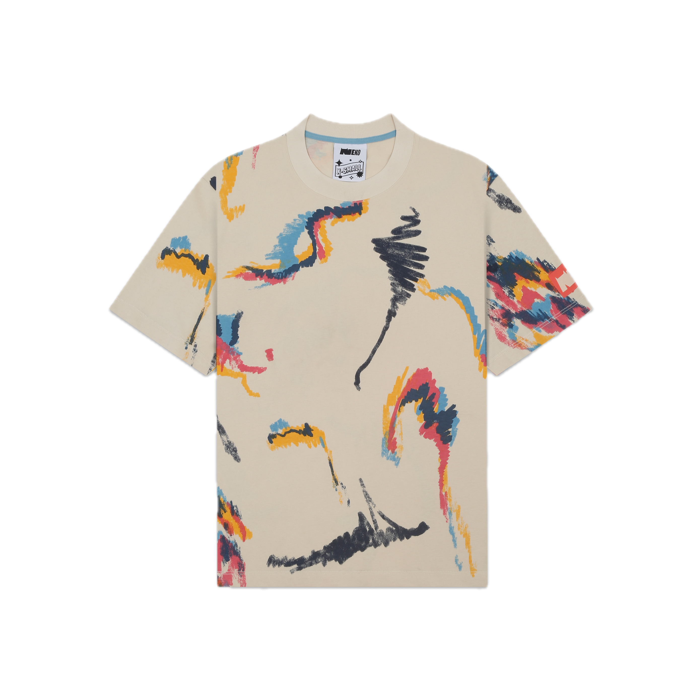 Multi Scribble T‐Shirt