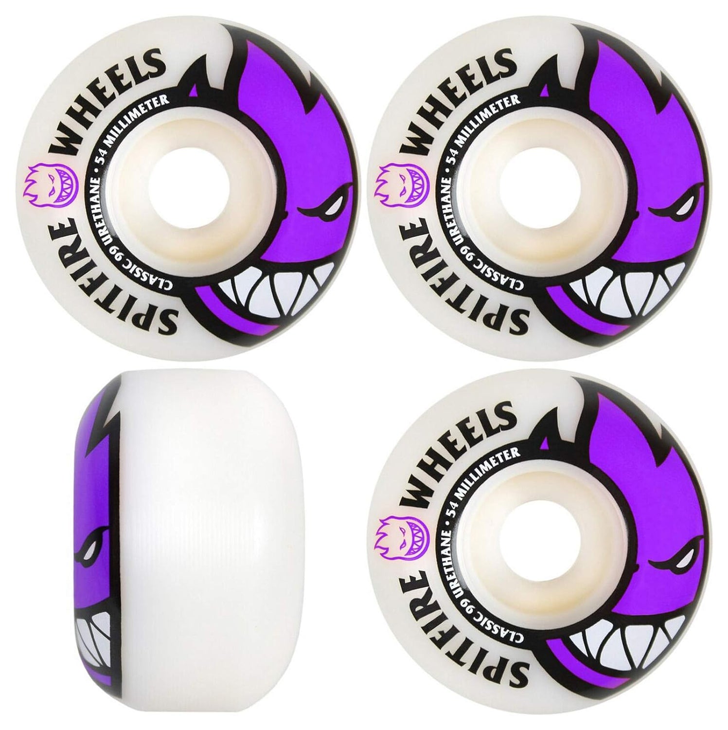 Spitfire Bighead Skateboard Wheel 54mm White