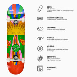 SUN - COMPLETE SKATEBOARD (Demo Piece)