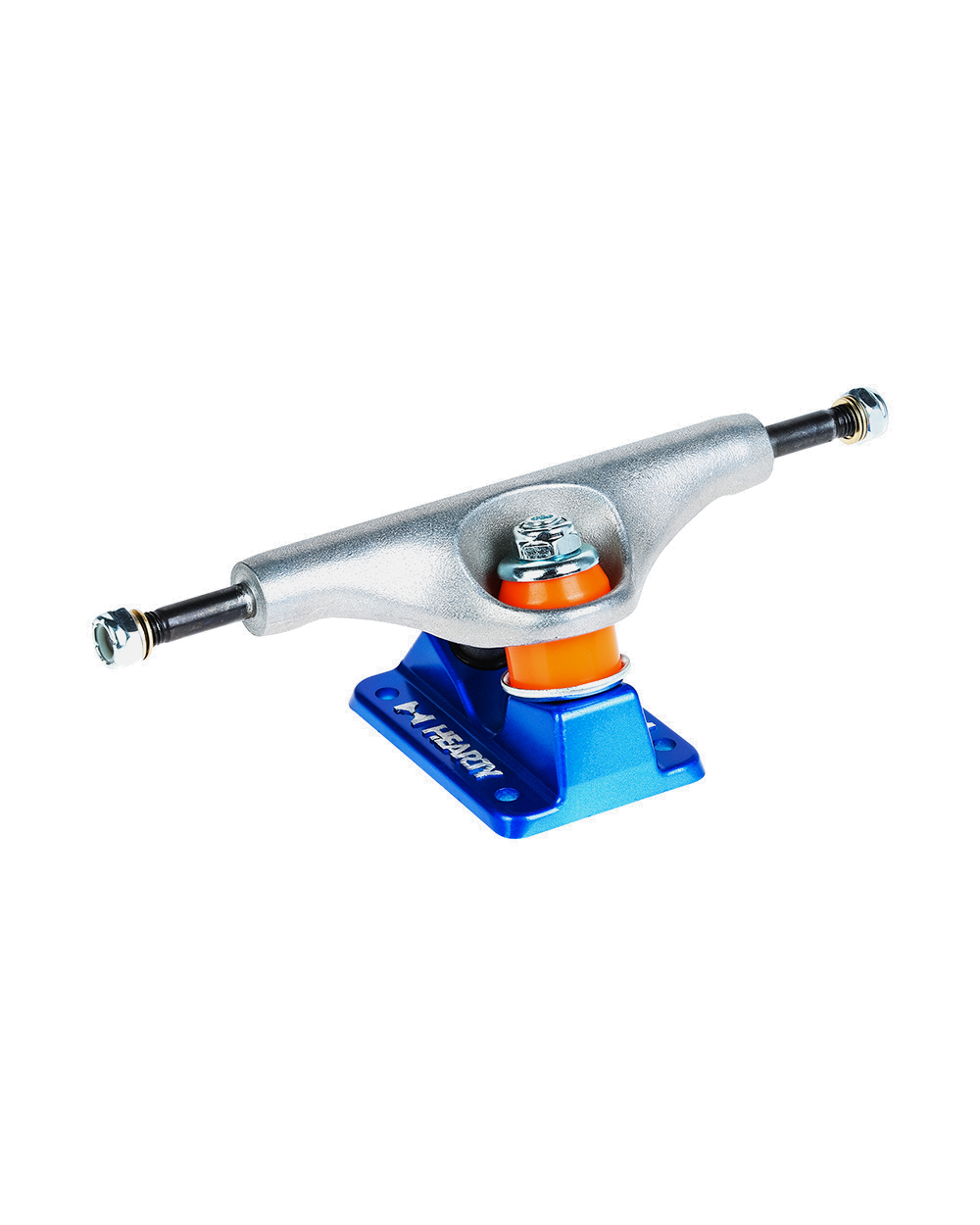 Hearty Skateboard Trucks- TorvX SERIES-  Raw/Metallic Blue