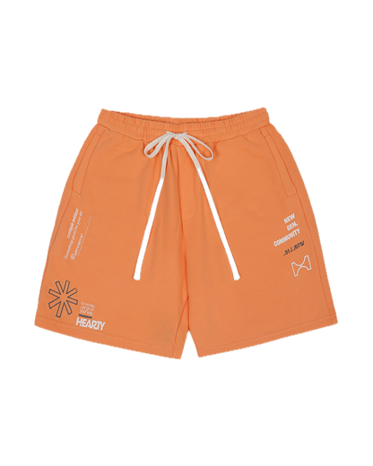Global Society Orange Shorts