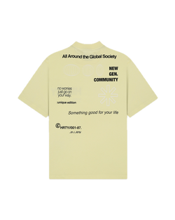 GLOBAL COMMUNITY T-SHIRT - YELLOW