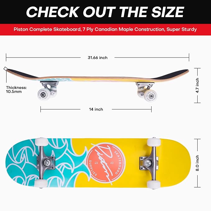 WAVES | 8.0 COMPLETE SKATEBOARD
