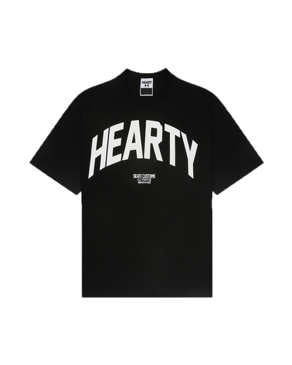 HEARTY SKATE CUSTOMS T-SHIRT BLACK - UNISEX