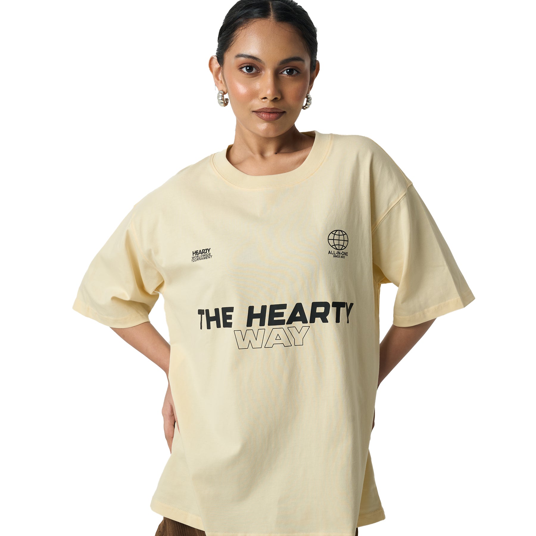 ★[Are You Sure?!]S/S T-Shirt (Ivory) THE AIO VIBE HEARTY T-SHIRT – Skate Supply India