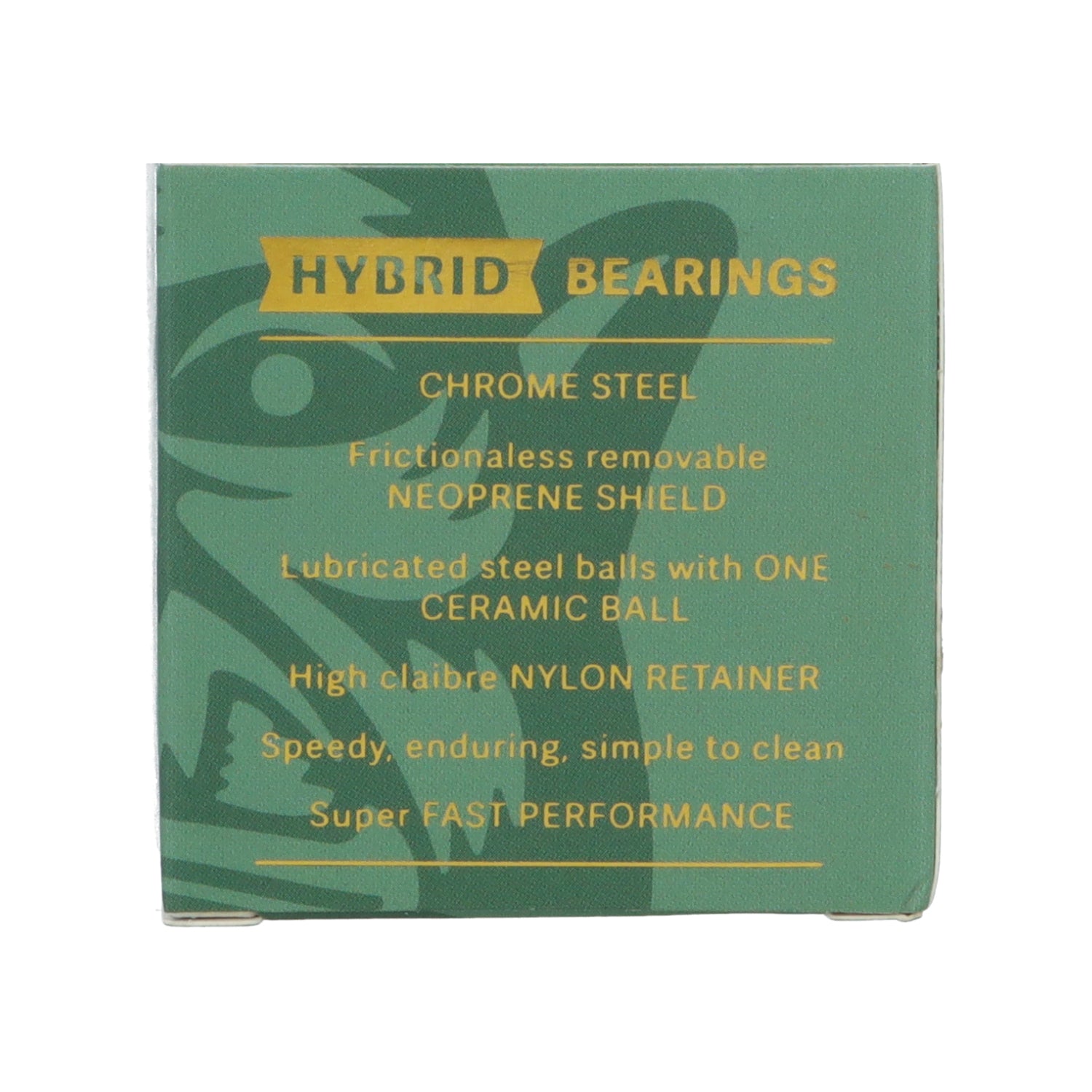 OGRE SKATEBOARD BEARINGS-HYBRID (CERAMIC 1 BALL)
