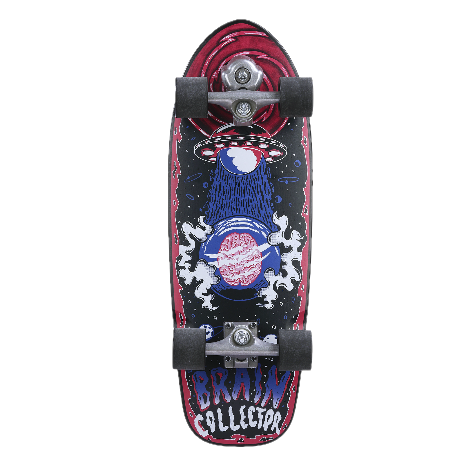 Grand Gopher Surf Skate-Brain Collector RED- 28 Inches (Best Size for Girl)