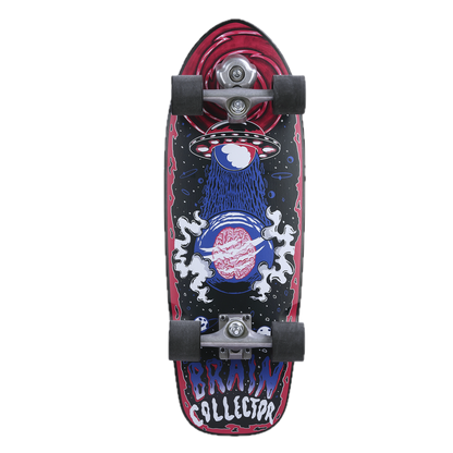 Grand Gopher Surf Skate-Brain Collector RED- 28 Inches (Best Size for Girl)