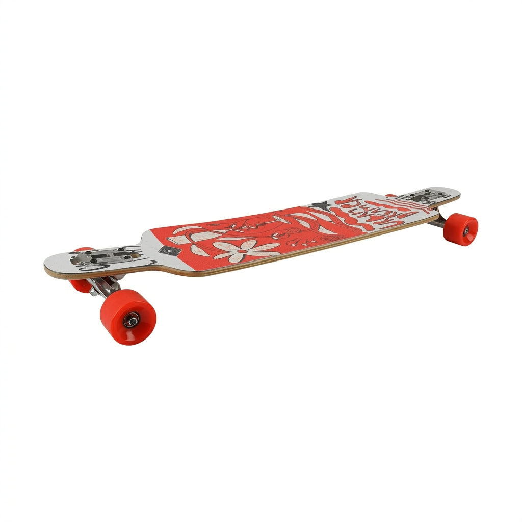 URBAN DREAMER | RED DROPTHROUGH LONGBOARD
