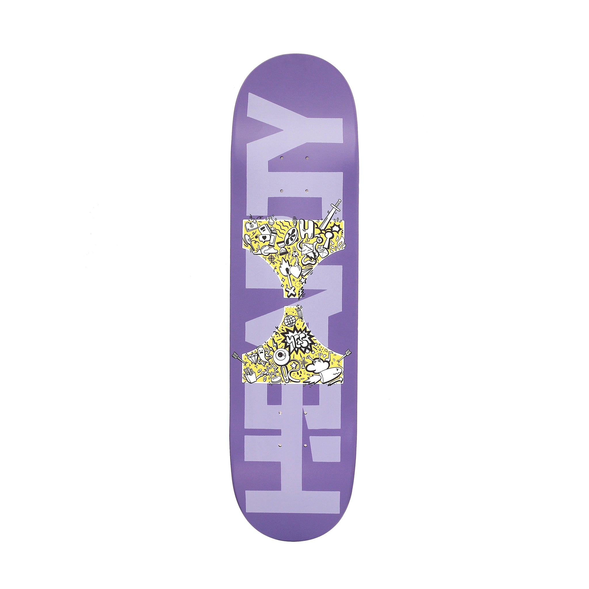 Hour Glass Purple - Deck with Grip Tape