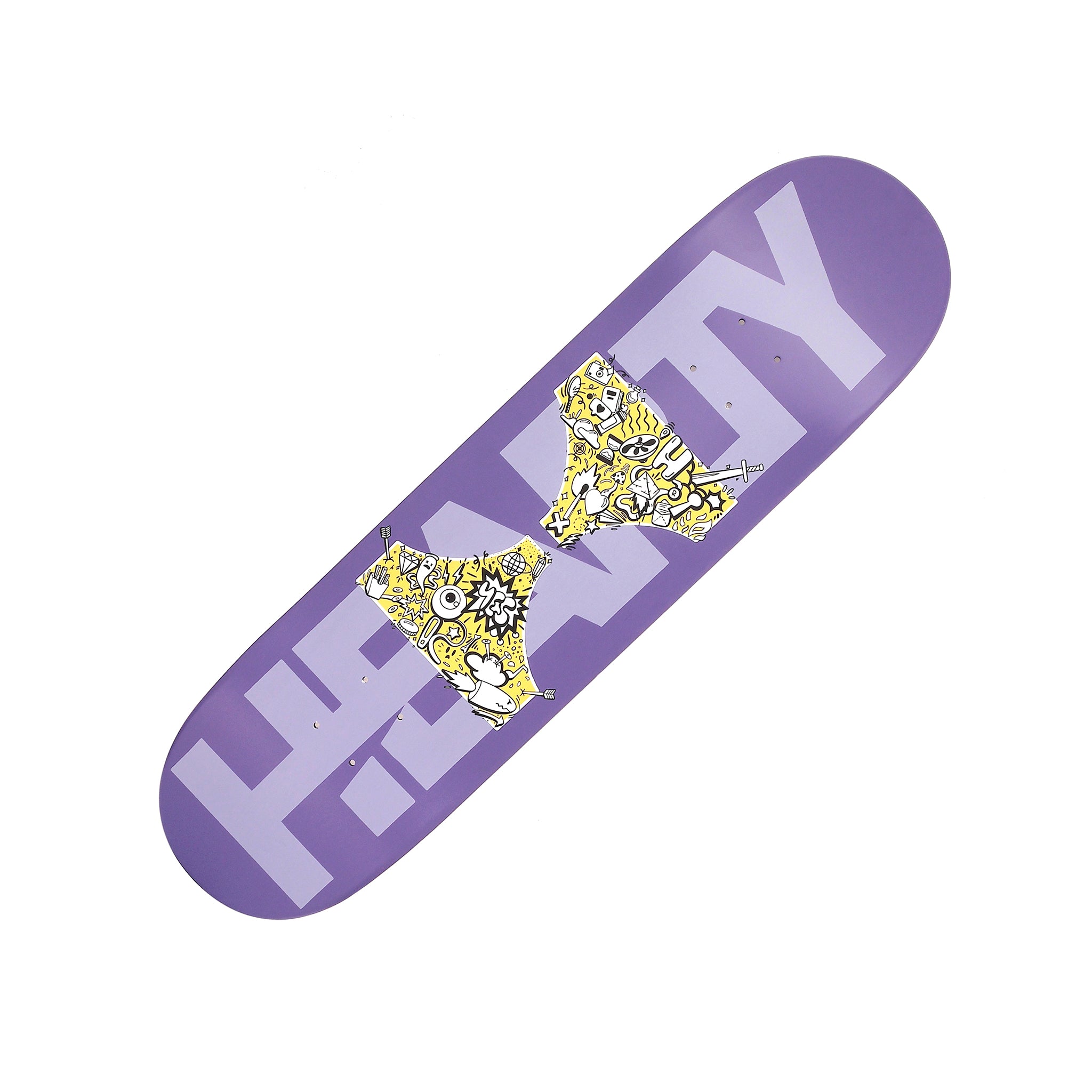 Hour Glass Purple - Deck with Grip Tape