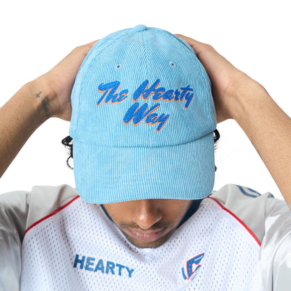 ICE BLUE CORDUROY CAP