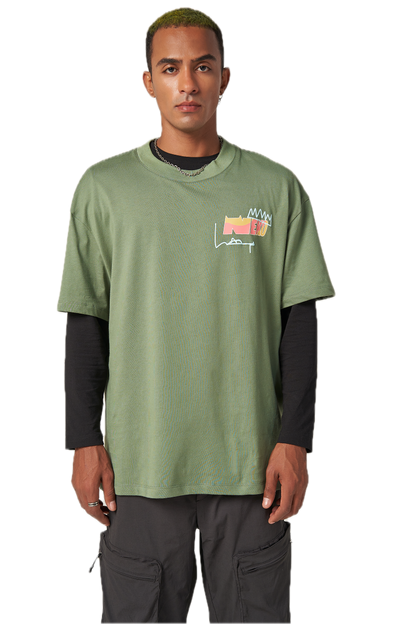 Updated Statement T-Shirt- Forest Green