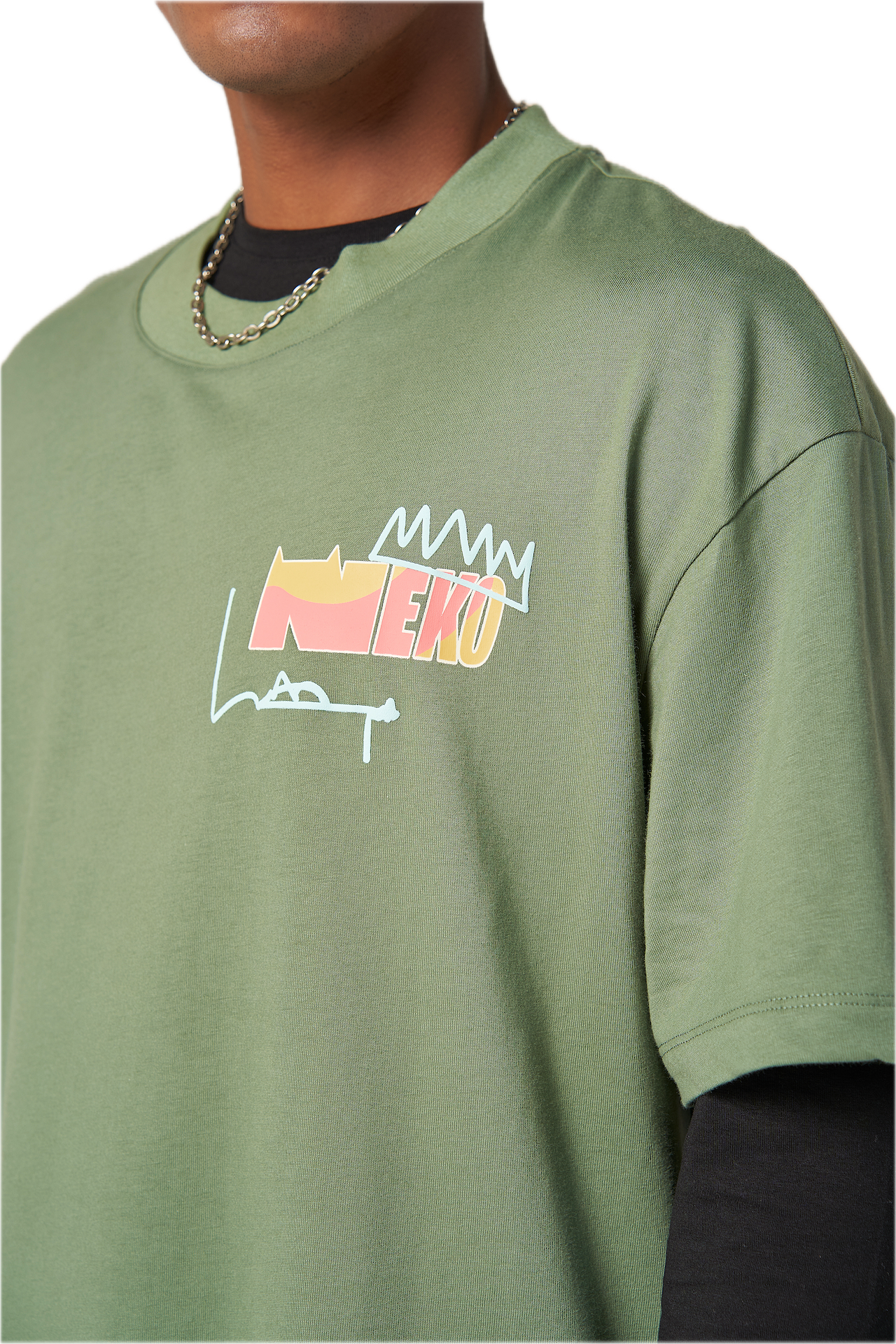 Updated Statement T-Shirt- Forest Green