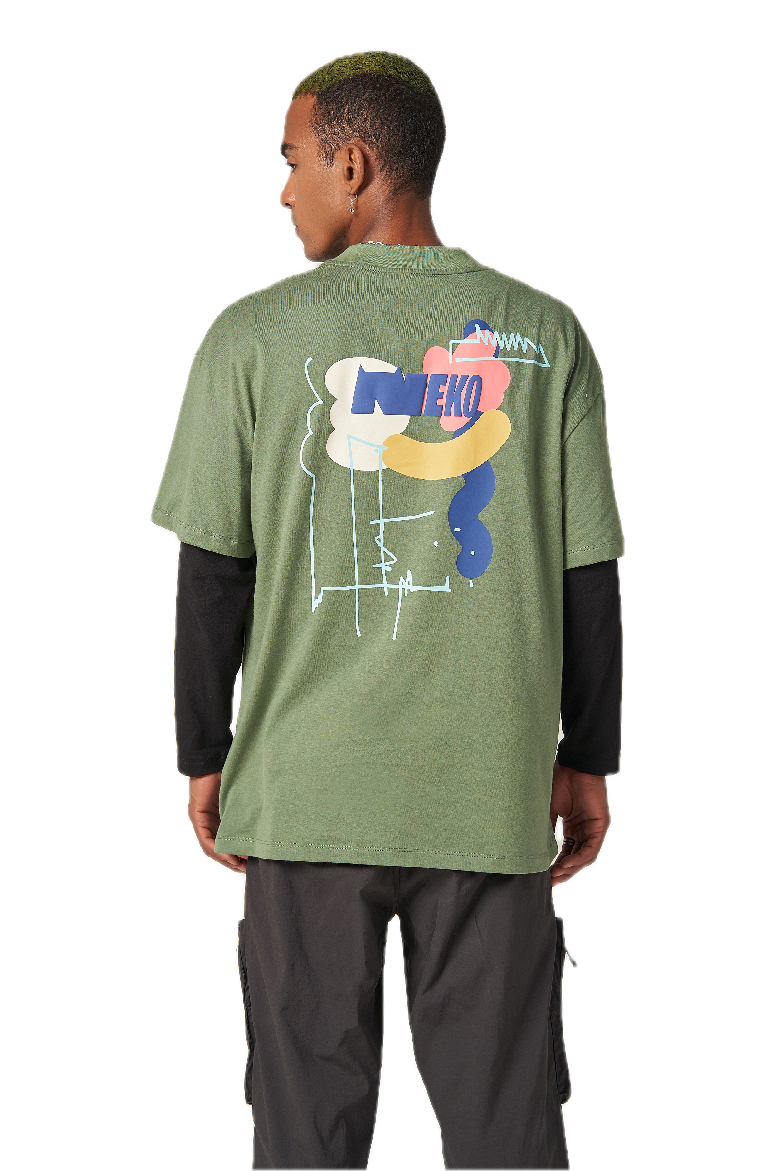 Updated Statement T-Shirt- Forest Green