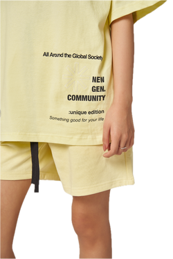 Global Society Yellow Shorts
