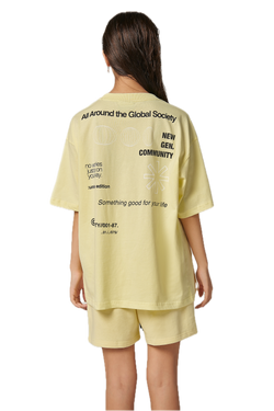 GLOBAL COMMUNITY T-SHIRT - YELLOW