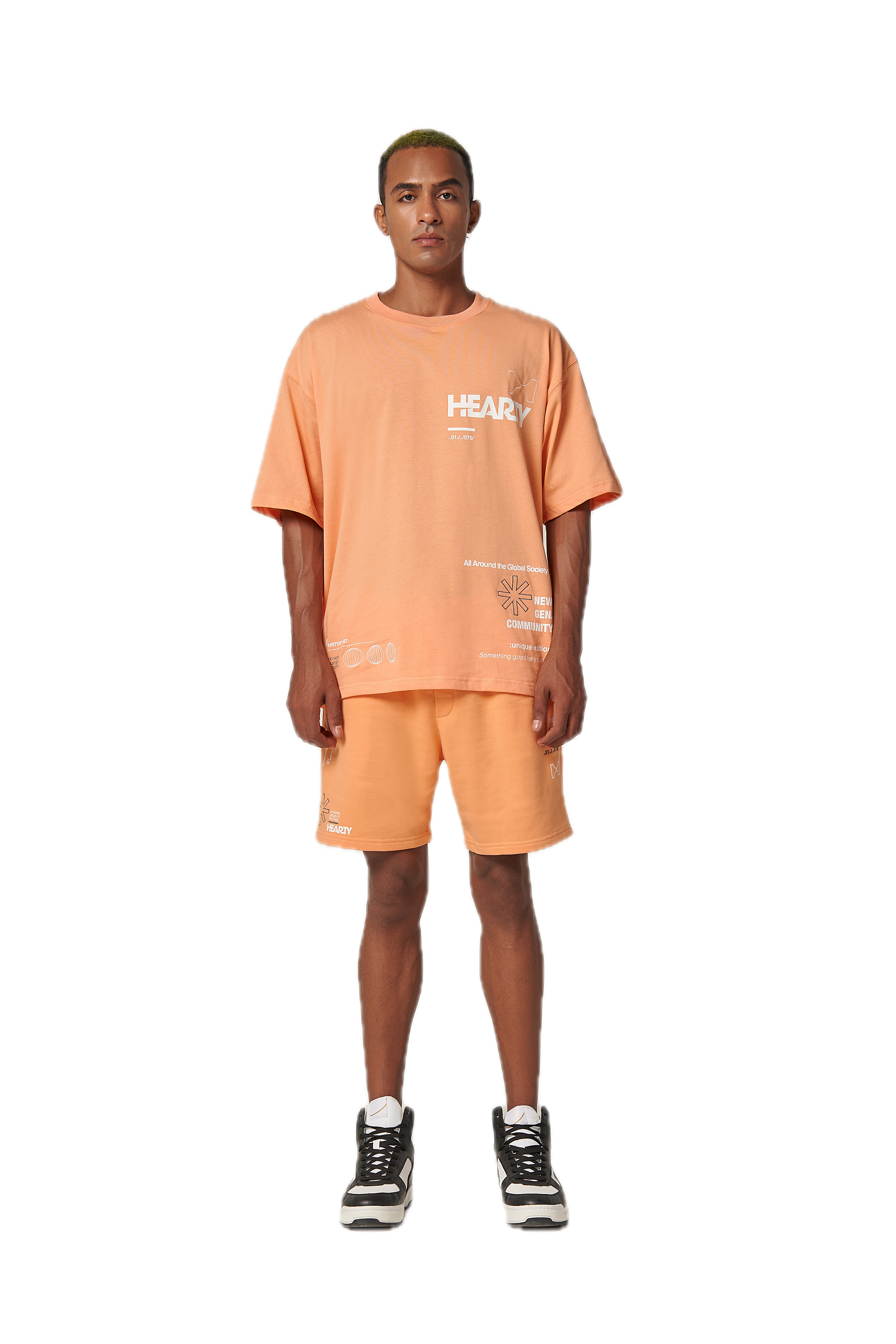 Global Society Orange Shorts