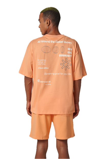 Global Society Orange Shorts