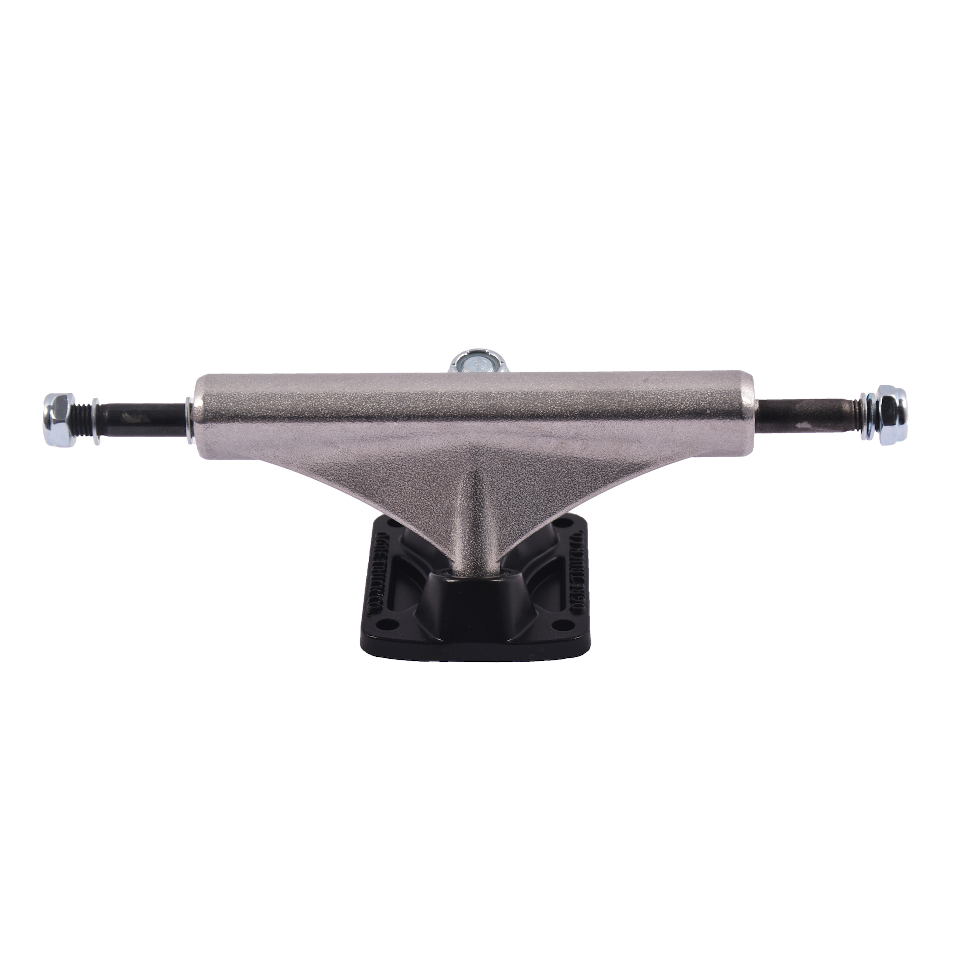 OGRE SKATEBOARD TRUCKS- PLUTO SERIES- RAW/MATTE BLACK