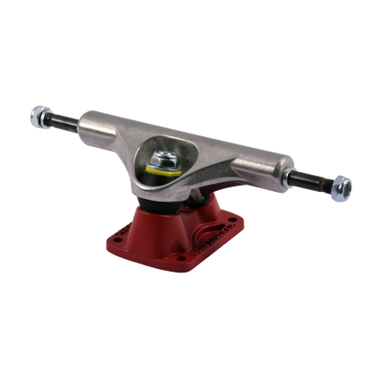 OGRE SKATEBOARD TRUCKS- PLUTO SERIES- RAW/RED