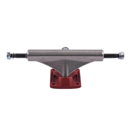 OGRE SKATEBOARD TRUCKS- PLUTO SERIES- RAW/RED
