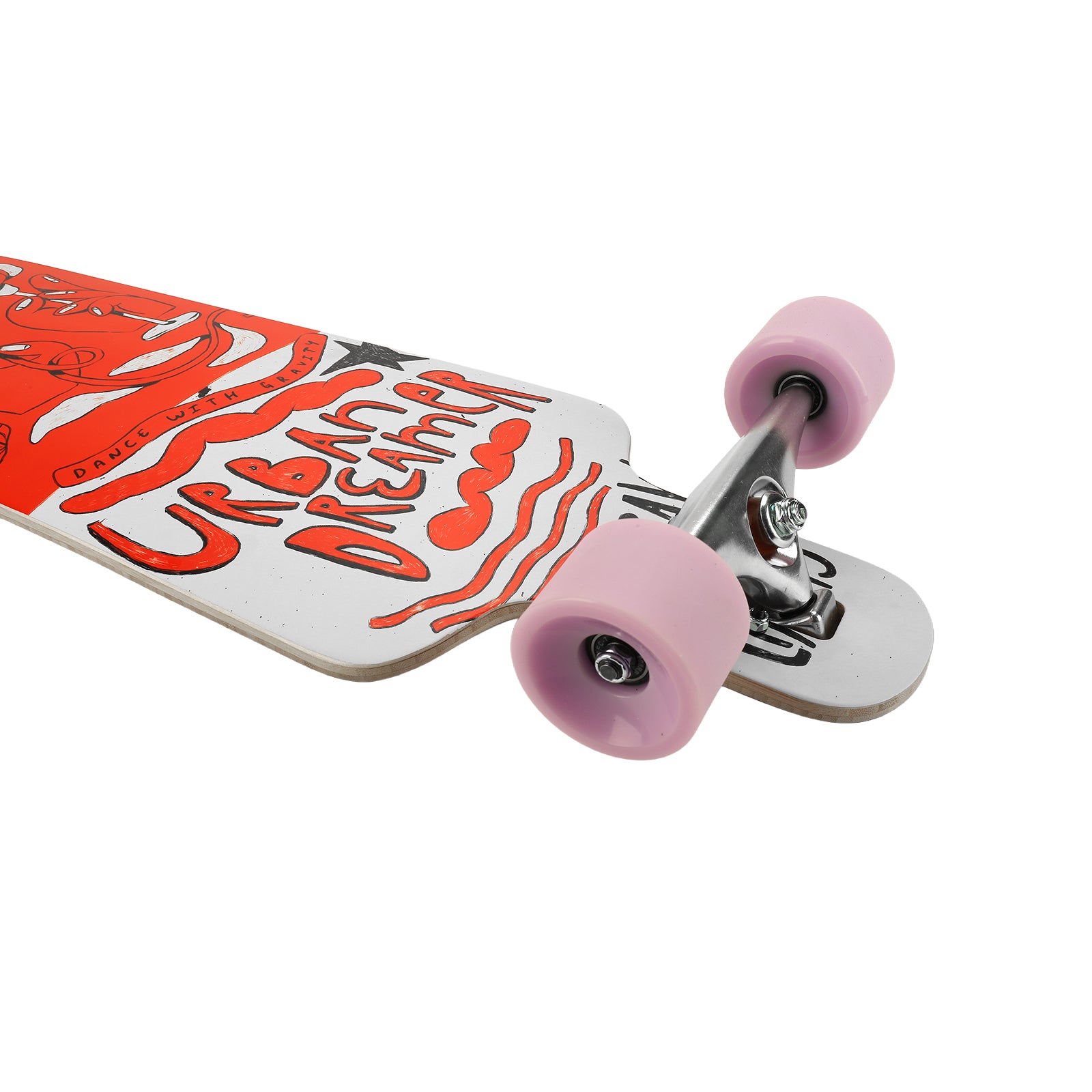 URBAN DREAMER | RED DROPTHROUGH LONGBOARD