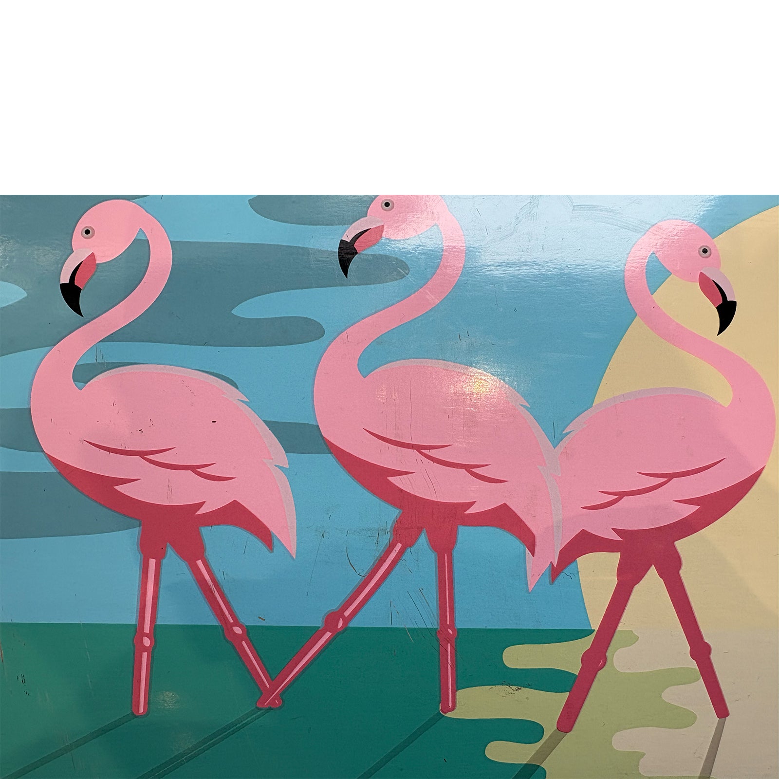 Madrid Drop Through Flamingos 40 (Demo Piece)