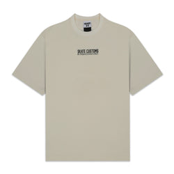 SKATE CUSTOMS T-SHIRT - CREAM