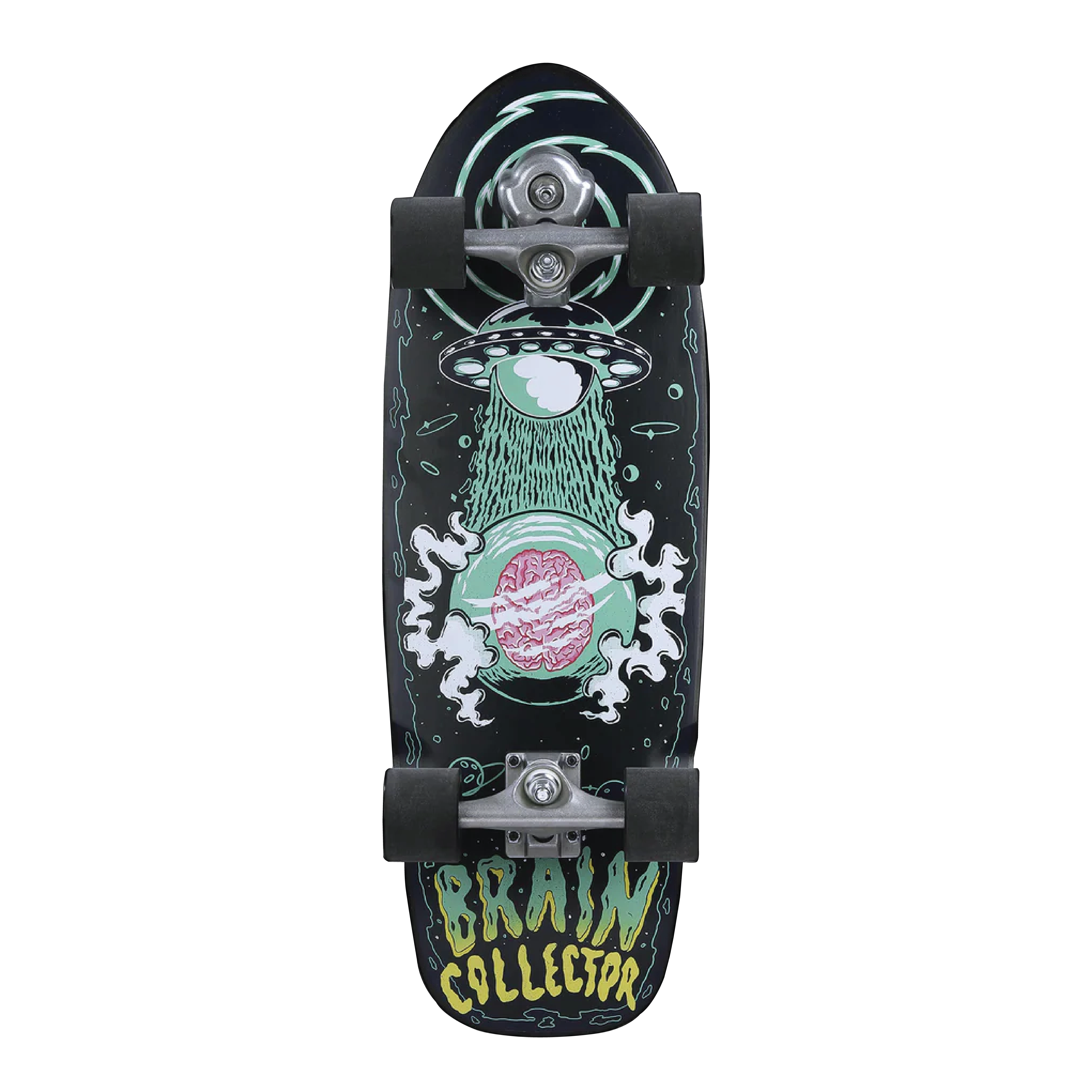 Grand Gopher Surf Skate-Brain Collector Green- 28 Inches (Best Size for Girl)