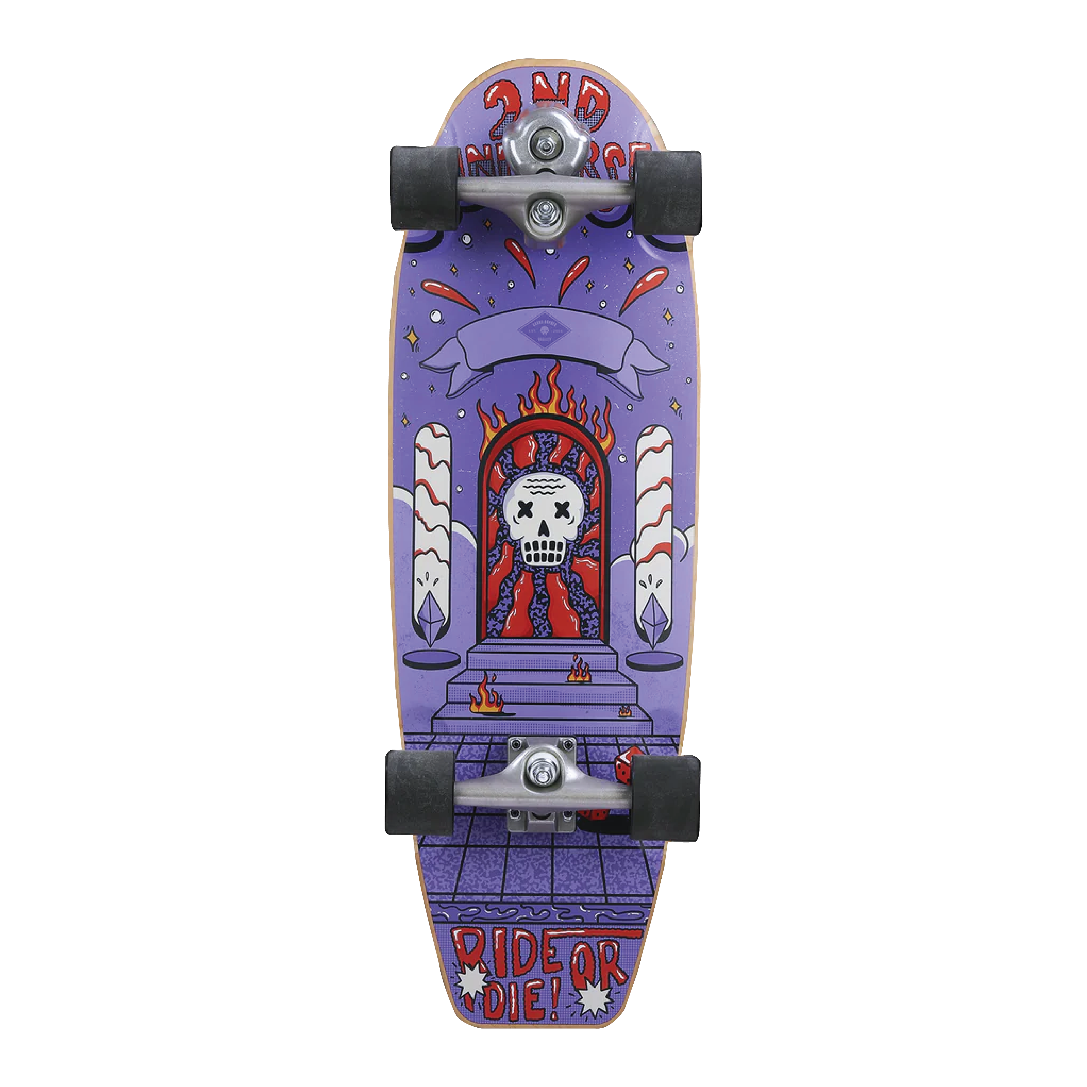 Grand Gopher Surf Skate-2nd Universe Purple 02- 30.5 Inches